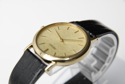 【 N MINT+++ w/ BOX 】 Vintage SEIKO 7N01-HZB0 32mm Gold Dial Quartz Men's Watch